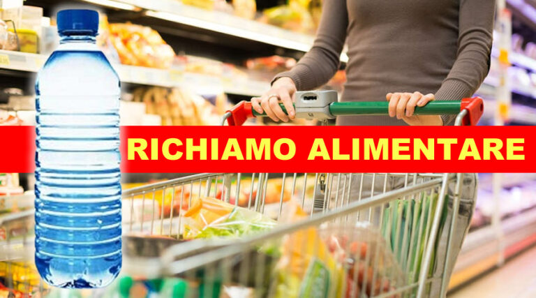 Richiamo alimentare da parte del Ministero della Salute per una marca di Acqua in bottiglia