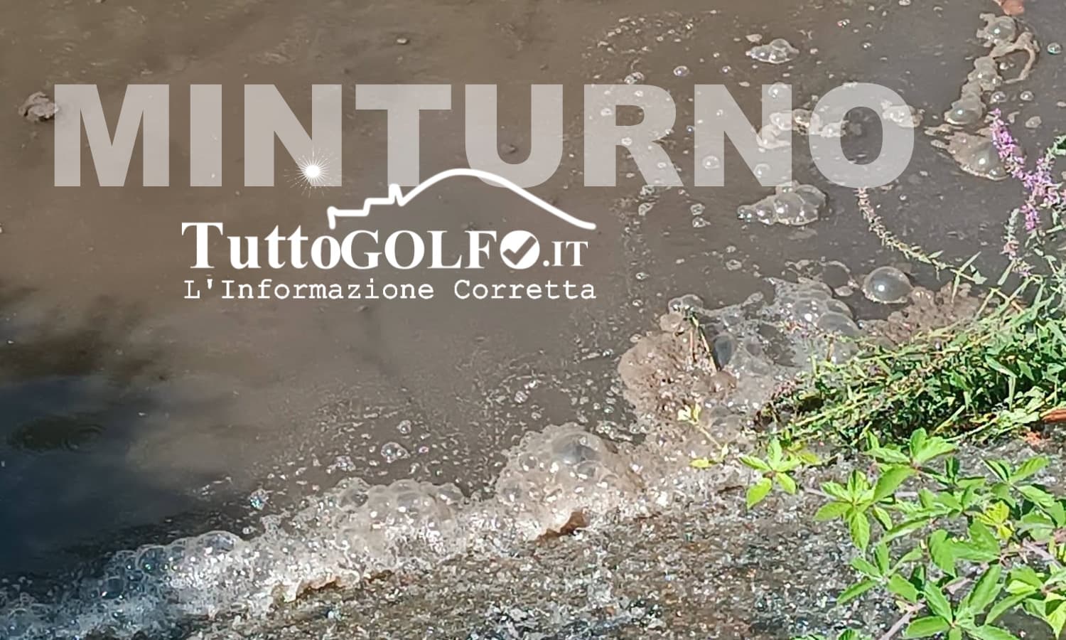 Acqua anomala nel canale di Minturno, campioni prelevati per le analisi