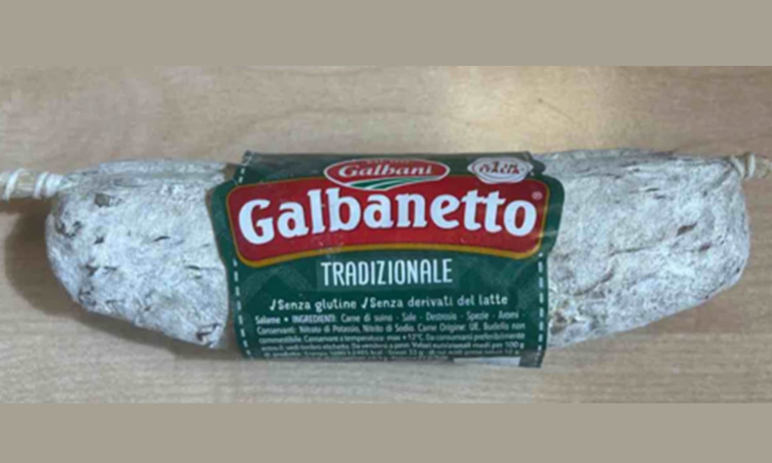 Richiamo alimentare per il Salame Galbanetto Galbani: coinvolti due lotti