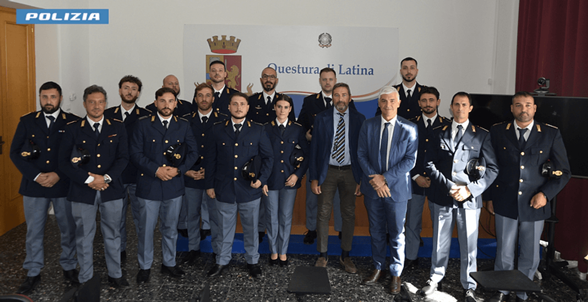 15 nuovi poliziotti in Provincia di Latina per Questura e Commissariati