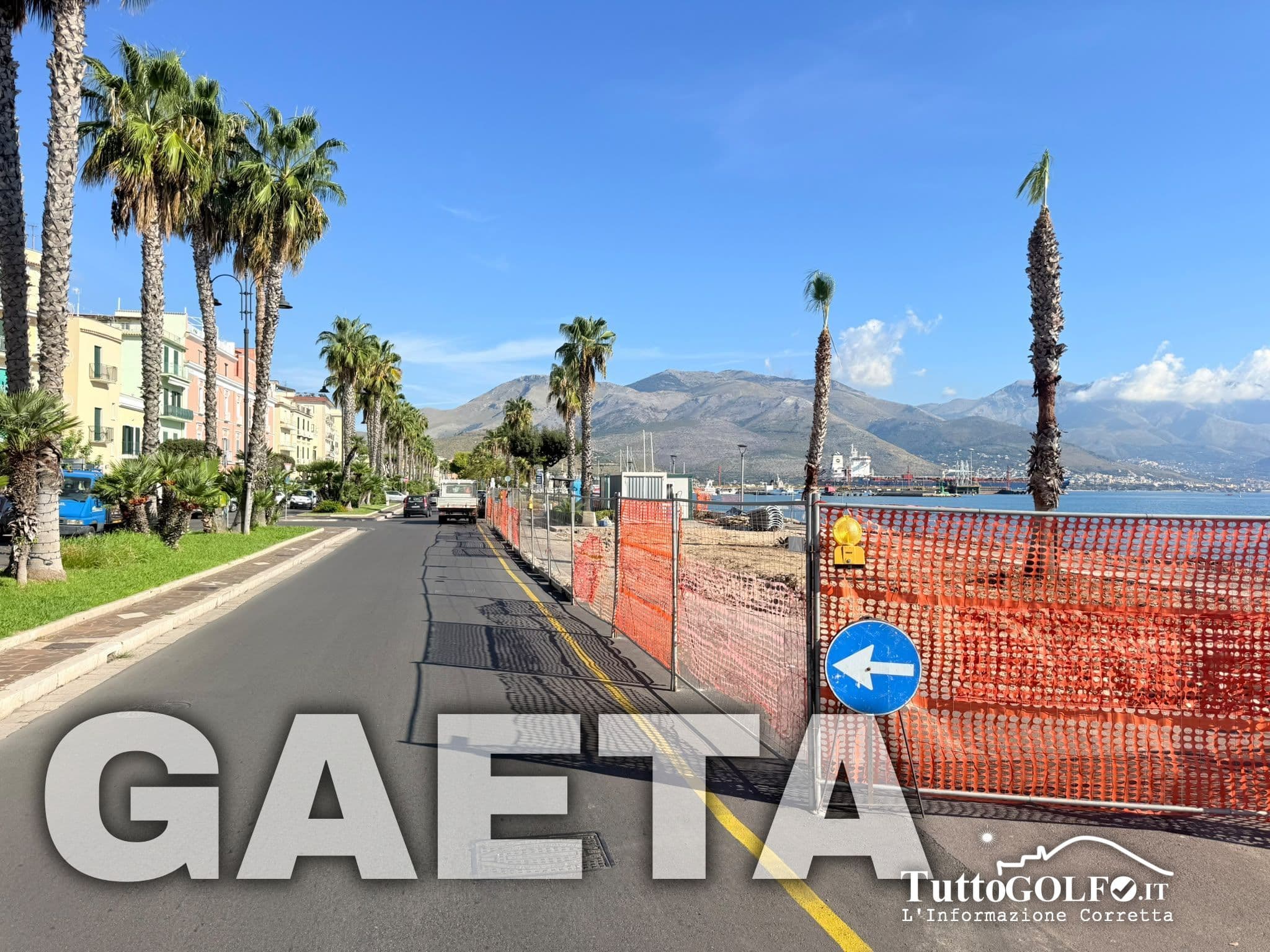 Gaeta, avviati i lavori per un nuovo tratto del lungomare Caboto