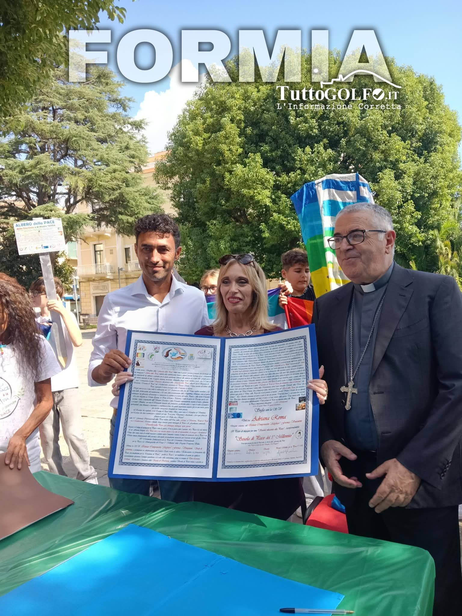 A Formia la Fiaccola della Pace: scuola, istituzioni e comunità insieme per la Giornata Internazionale della Pace