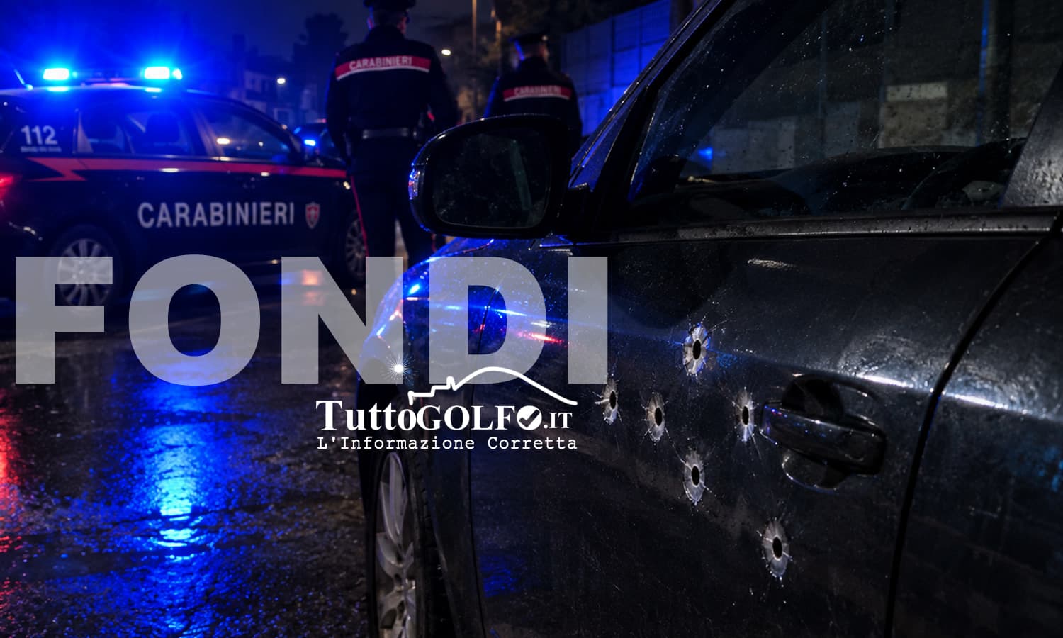 Fondi, cinque colpi di pistola contro un’auto parcheggiata: indagini dei Carabinieri