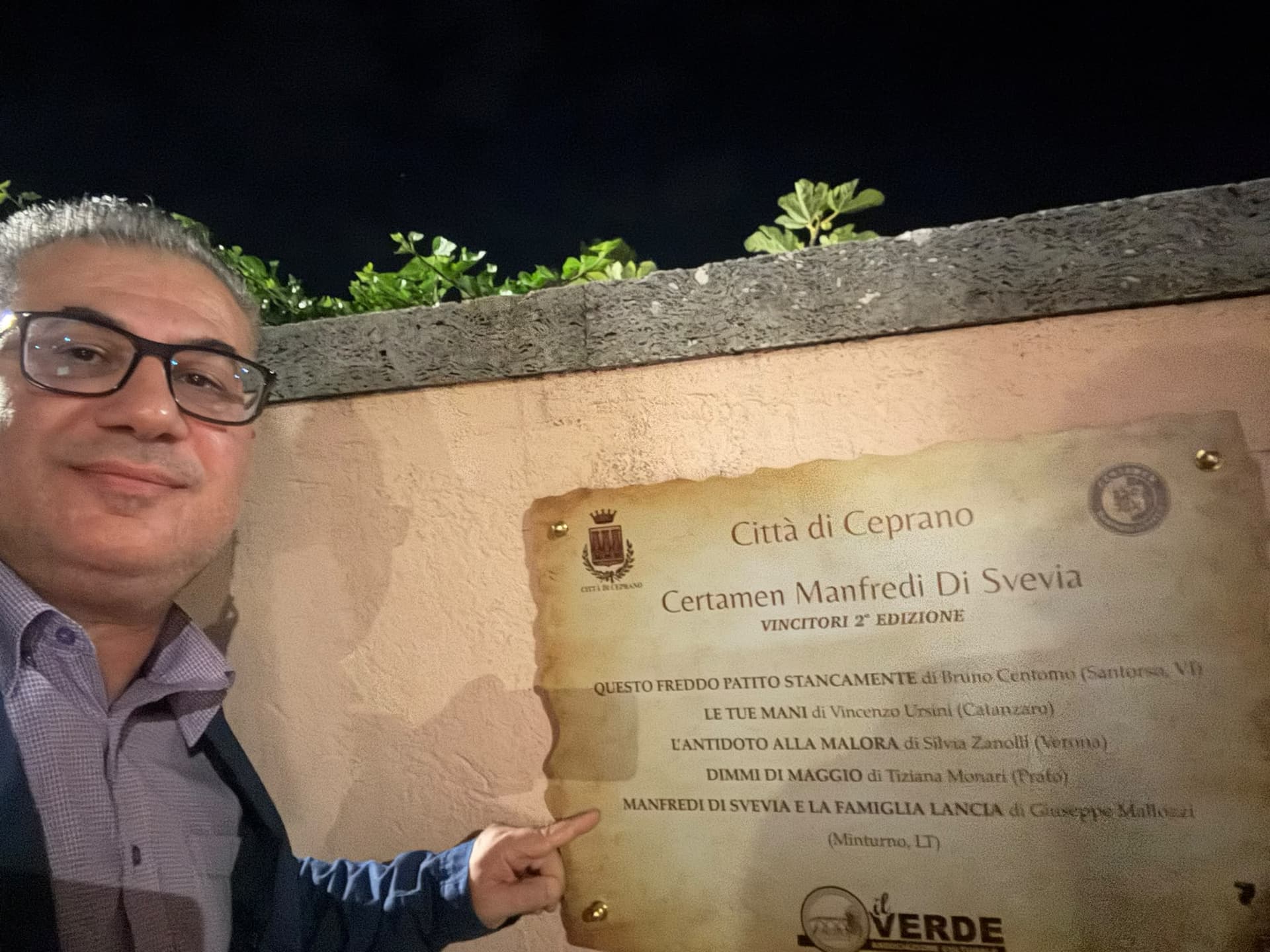 Giuseppe Mallozzi vince il Certamen Manfredi di Svevia di Ceprano