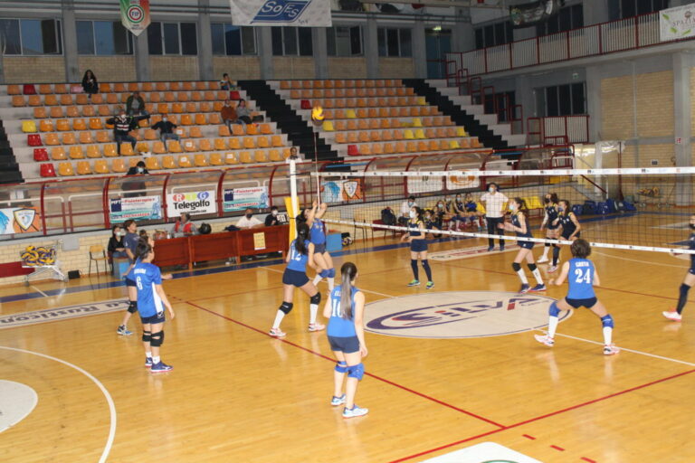 L’under 15 femminile della Sud Pontino Pallavolo Formia perde per 3 a 2 contro il Volley Priverno