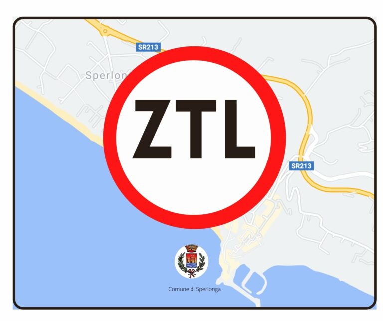 Sperlonga, ZTL: Attivazione delle Zone a Traffico Limitato