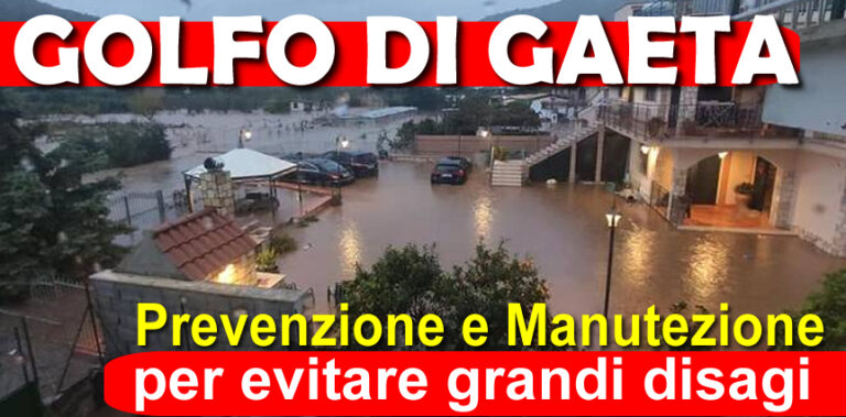 Golfo di Gaeta – Pulizia dei torrenti e potatura dei pini per evitare forti disagi