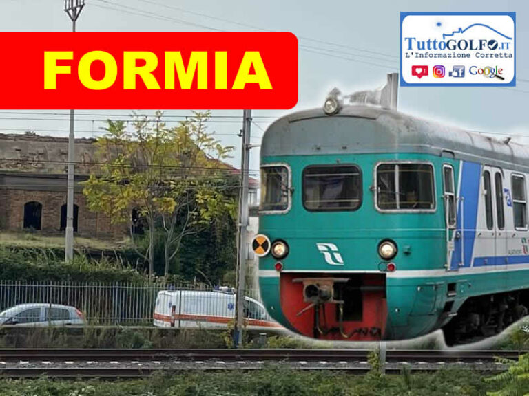 Formia – Travolto dal treno. Ritrovato il cadavere di un uomo sui binari
