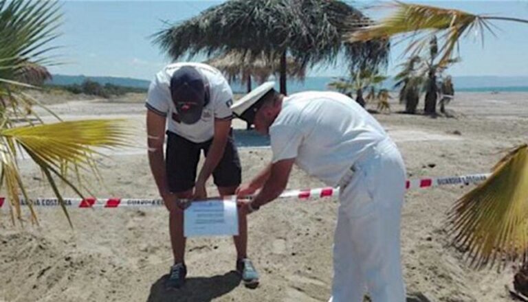 Sequestrato lo stabilimento Sombrero dalla Guardia Costiera