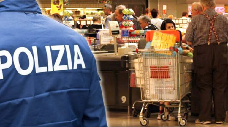Rapina una donna e ruba all’interno di un supermercato. Fermato un uomo del Gambia