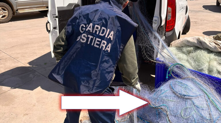 Pesca, reti illegali: fioccano le multe elevate dai militari della Guardia Costiera