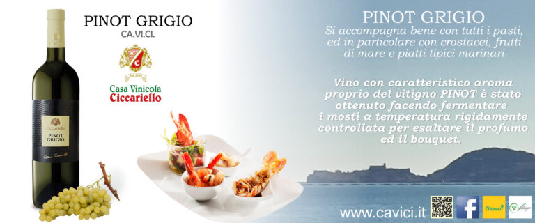 Pinot Grigio CAVICI, l’accostamento perfetto a crostacei e frutti di mare