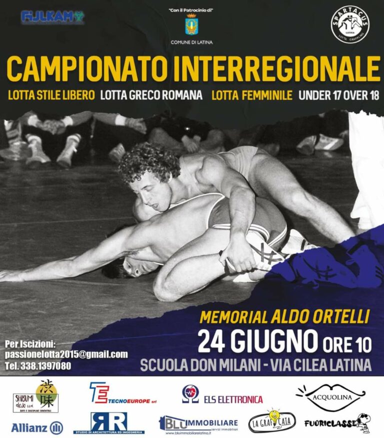 Oggi lotta stile libero, lotta greco romana e lotta femminile a Latina presso Istituto Don Milani