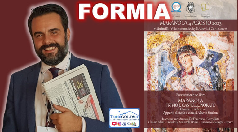 Maranola, trivio e Castellonorato nel nuovo libro di Daniele Iadicicco