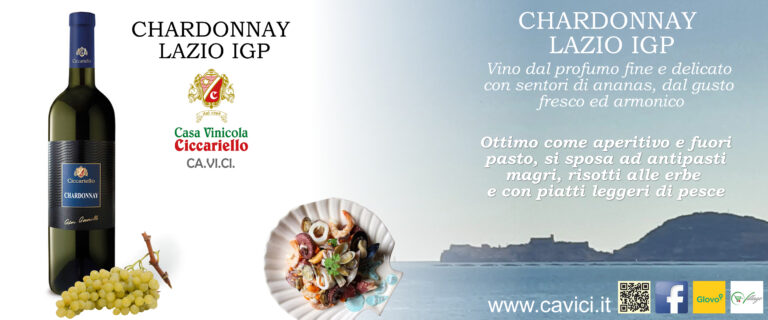 Chardonnay Lazio IGP CAVICI: ottimo come aperitivo