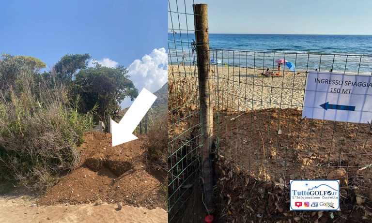 Avevano arbitrariamente interdetto l’accesso pedonale alla spiaggia di Bazzano. Due denunciati