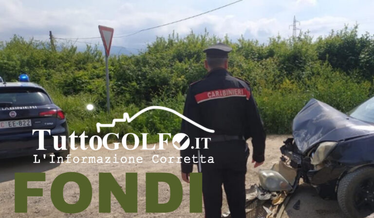 Fondi, incidente stradale: l’intervento dei Carabinieri